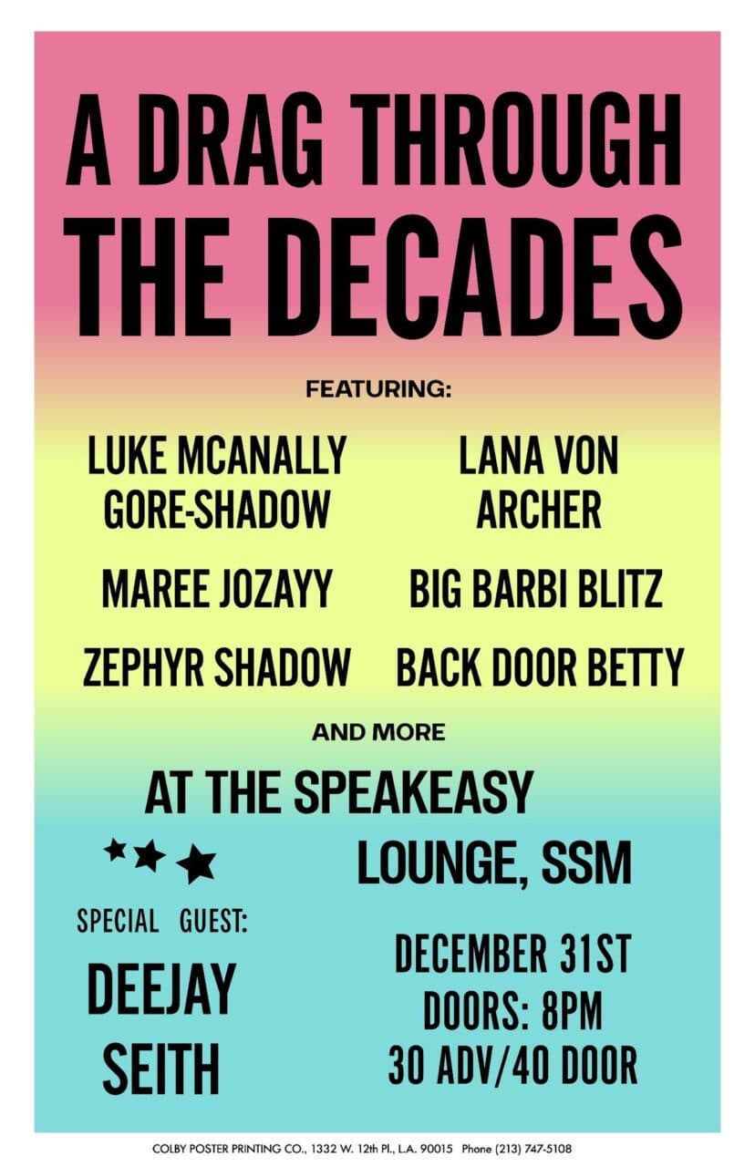 DRAG THROUGH THE DECADES