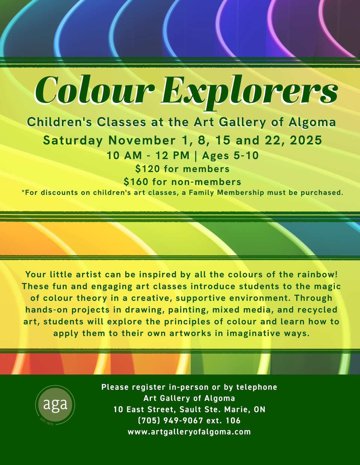 Colour Explorers - Children's Art Classes at the Art Gallery of Algoma