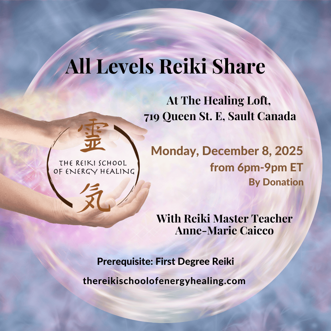 ALL LEVELS REIKI SHARE AT THE HEALING LOFT